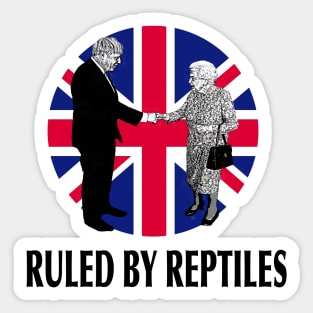 Boris and The Queen - Ruled By Reptiles Sticker